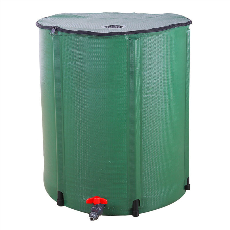 Water Butt, Folding Rainwater Tanks, Portable Collector Tank, Water Storage Container for Garden (50 Gallon)