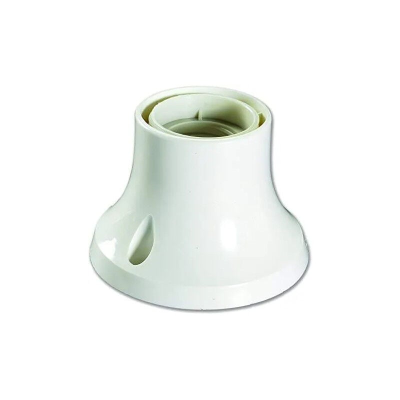 

Electra Line - Portalámparas para bombilla E27, blanco recto