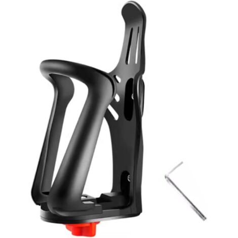Portabotellas para bicicleta y motocicleta con botón de ajuste rápido, ideal para viajes largos en motocicleta.
