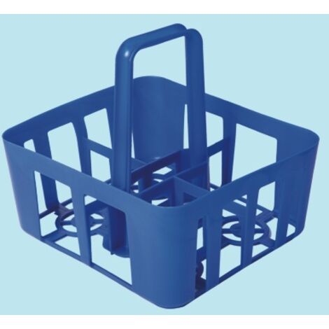 Cestello Portabottiglie Plastica 6 Posti Rosso - Impilabile Mobil Plastic - Foto 7