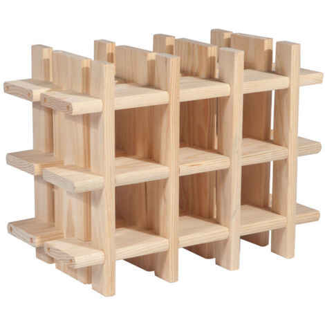 PORTABOTTIGLIE MOD. RIOJA PINO 9P CM 43X22X32,5- 1,0 pz