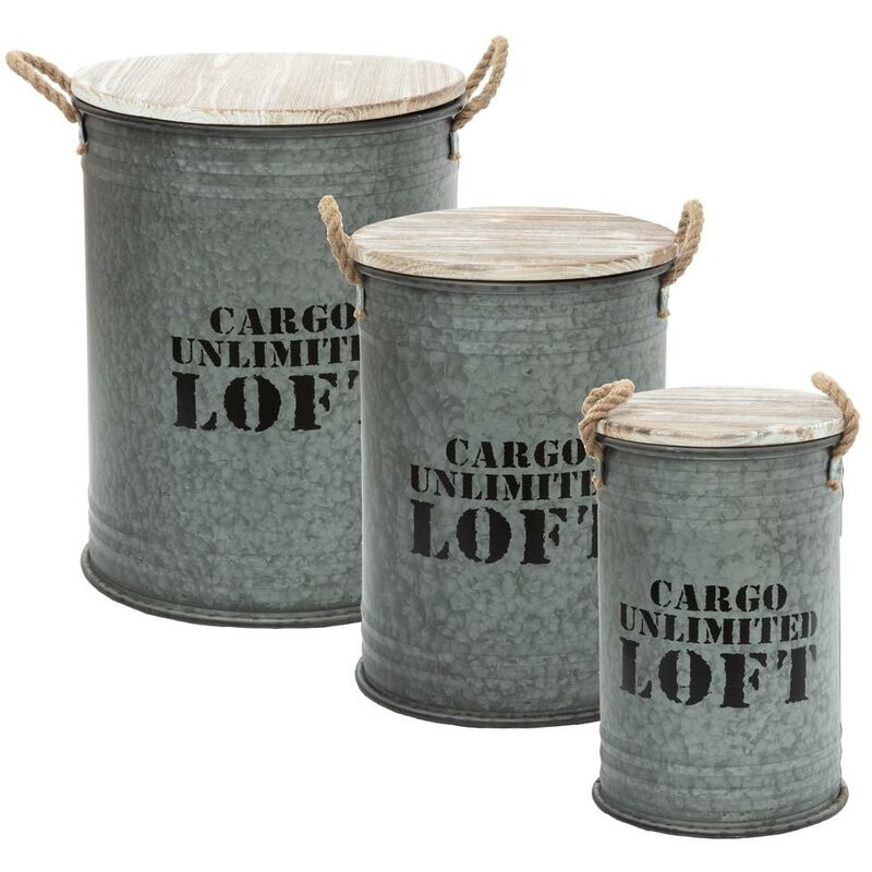 Metallo sicuro tin x 3 loft Atmosphera créateur