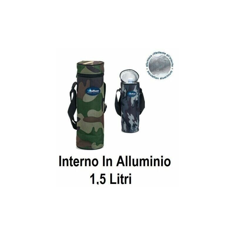 Image of Uniflame - Porta Bottiglie Termico Mimetico Borsa Frigo Viaggio Campeggio Mare Pesca – 1,5Lt.