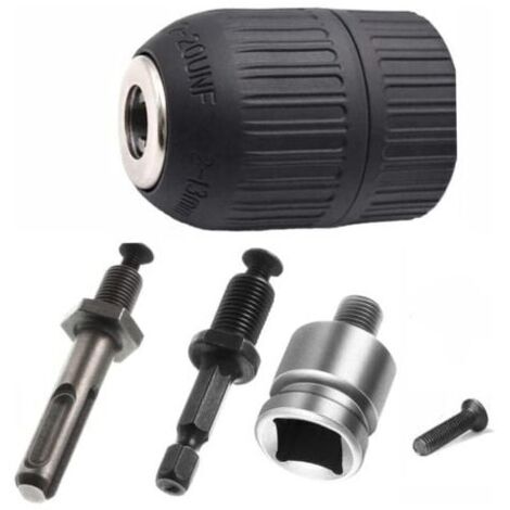Portabrocas autoajustable de 2-13 mm Portabrocas sin llave 1/2-20UNF con adaptador SDS Plus Accesorios de perforación