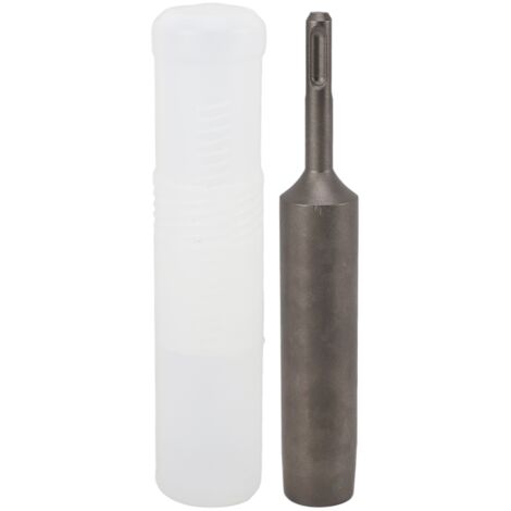 Portabrocas para varillas de puesta a tierra, robusto adaptador SDS-Plus para varillas de 20 mm (5/8") y 19 mm (3/4"), acero macizo con mango redondo, suministrado en un estuche – 1 unidad