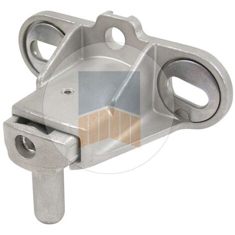 Portac – Gond de porte à visser multiréglage 2 points – Inox pour fixation robuste – Déport réglable 45 à 74 mm – Compatible avec cache en composite et aluminium