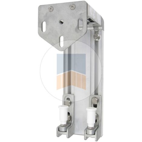 Portac – Support de guidage en aluminium pour portail coulissant – Hauteur 300 mm – 2 olives de guidage en composite pour limiter les bruits