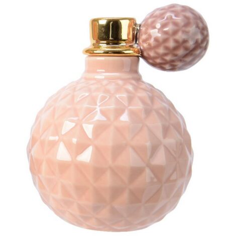 Portacandela a bottiglia di profumo rosa  523866