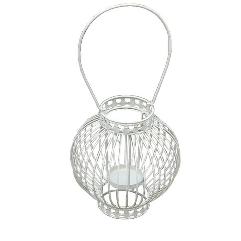 Portacandela stile provenzale in ferro verniciato