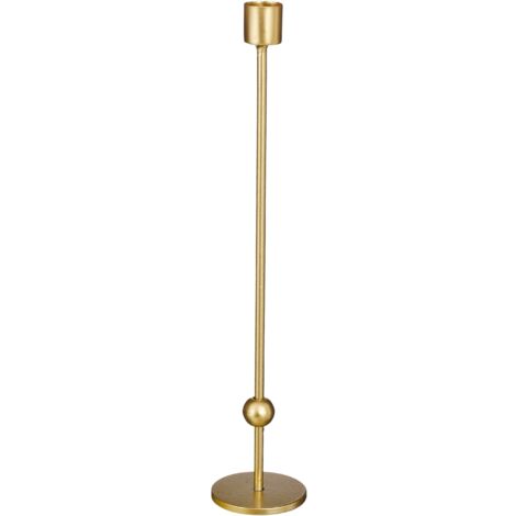 Portacandele color oro h 31cm per decorazioni natalizie