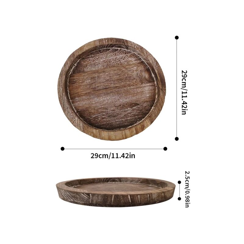 Portacandele in legno rustico per fattoria tavolo
