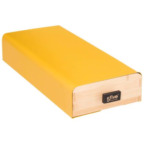 Portacápsulas color moderno 30 cápsulas amarillo mostaza - 5five