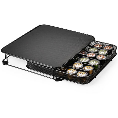 Porta Capsule Caffè - Cassetto Con Base Antiscivolo - Capacità 40 Capsule - Dimensioni 23x5x30 Cm - Nero - Foto 12