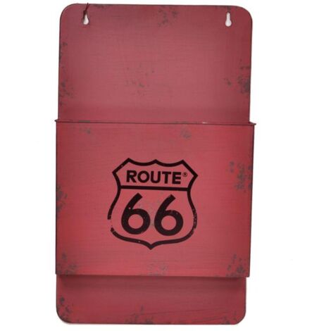 Portacartas de metal rojo Bristol cm25x8h42