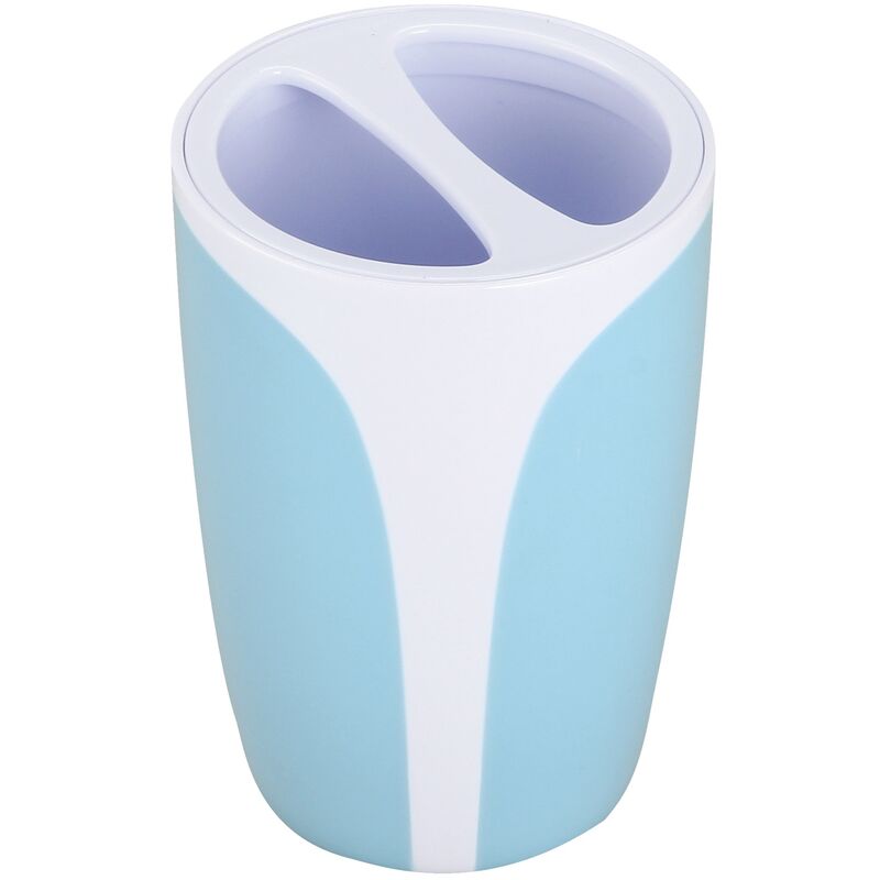 

Portacepillo de dientes de plastico en color azul claro 8 x 11 cm - MSV