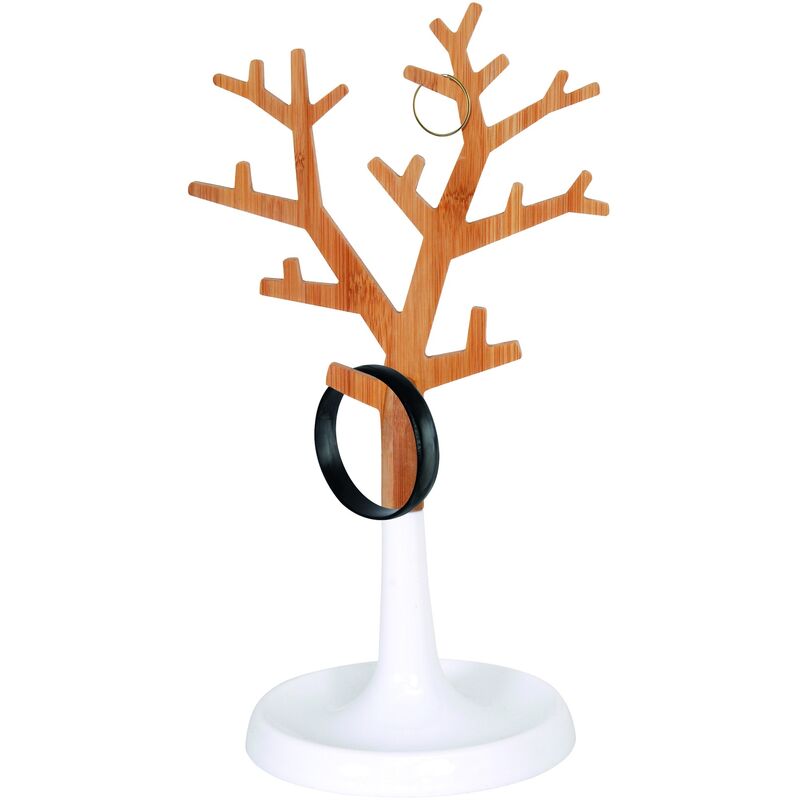 

Soporte para joyas 'Oslo' de bambú y plastico 15 x 13,8 x 29,8 cm - MSV