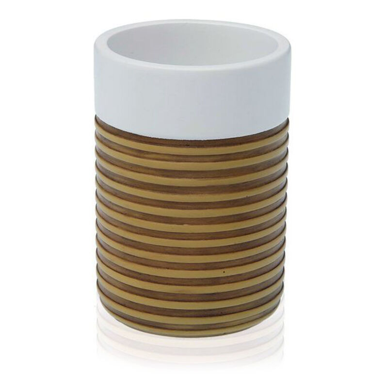 

Portacepillos de Dientes Blanco/Marrón Plástico (10,5 cm)
