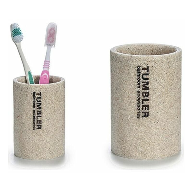 

BHD - Portacepillos de Dientes Crema Resina (7,5 x 10 x 7,5 cm)