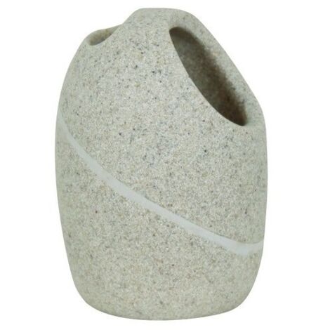 Portacepillos de dientes de poliresina MALUA Beige MSV