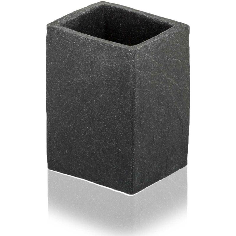 

Portacepillos pizarra de encimera de poliresina accesorios para baño mod. Syl