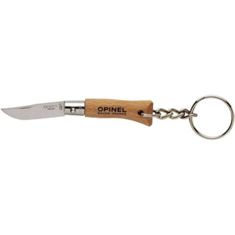 PORTACHIAVE COLTELLO OPINEL - INOX/FAGGIO N° 4 MM 50 - 3 pezzi