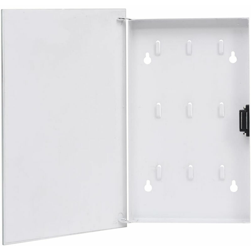 Portachiavi con lavagna magnetica bianca 30x20x5,5...