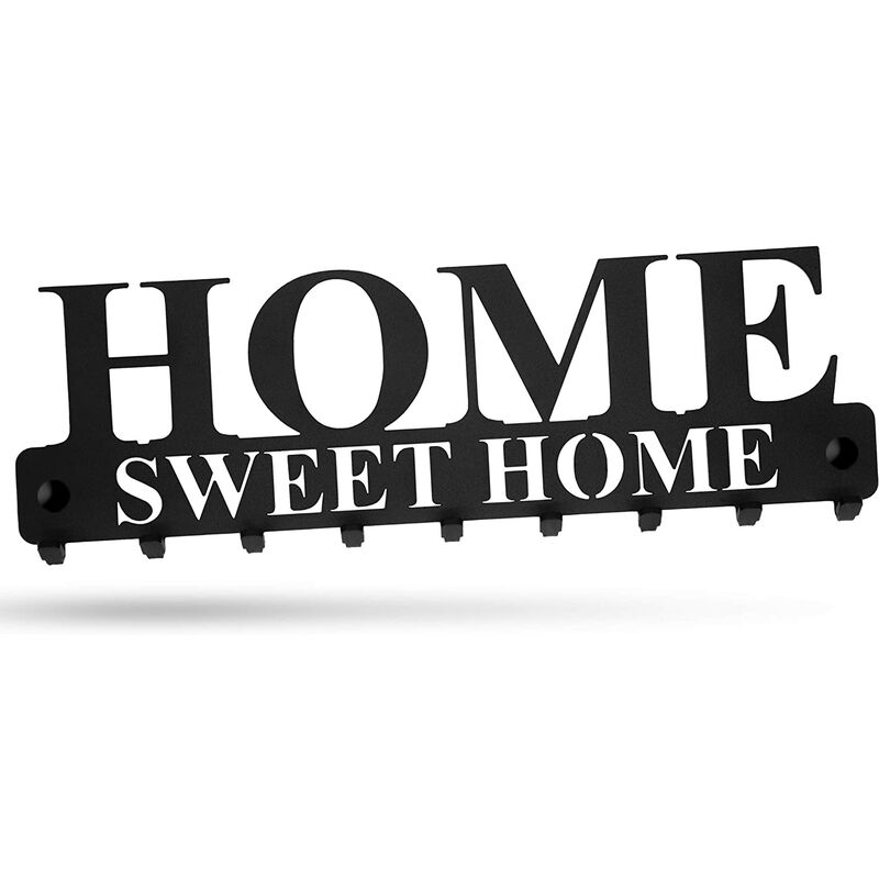 Portachiavi da parete “Home Sweet Home” con 9