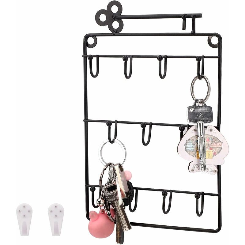 Portachiavi decorativo da parete con 11 ganci