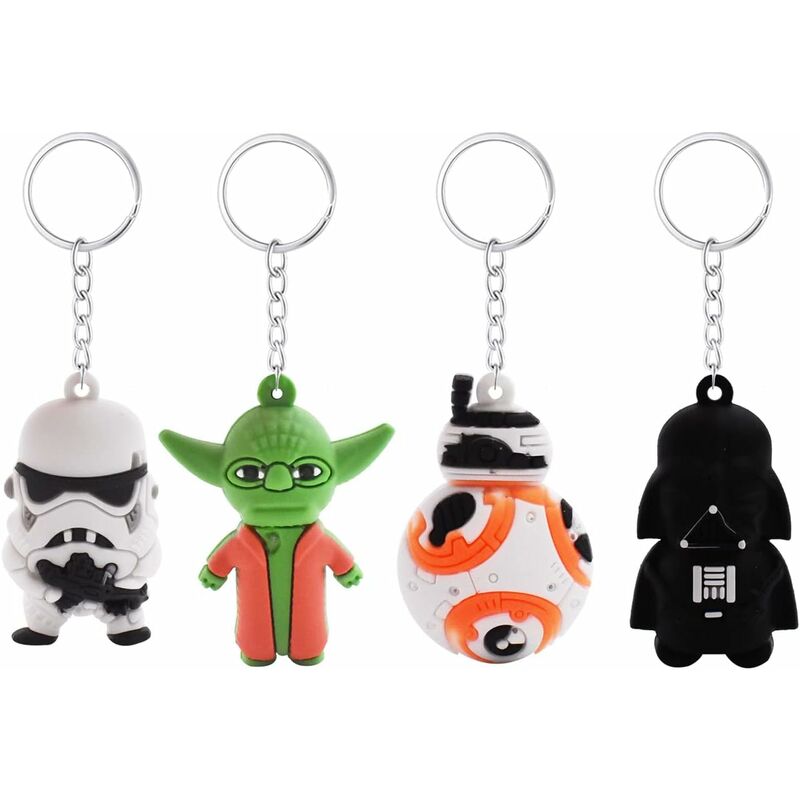 Portachiavi del fumetto 4 pezzi Star Wars