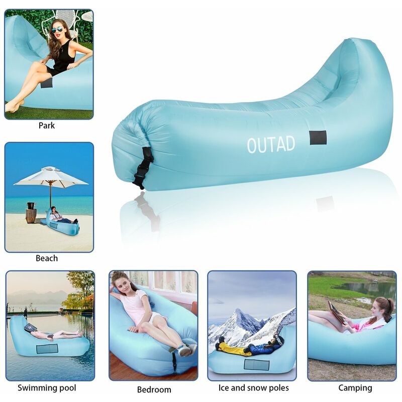 Lettino da spiaggia gonfiabile divano materassi ad...