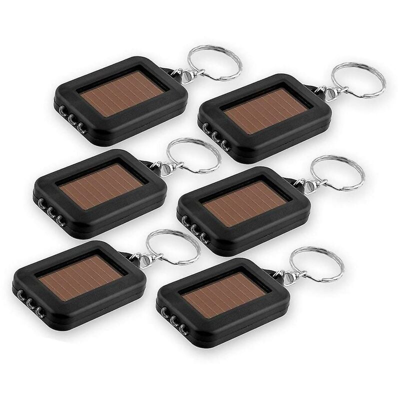 Portachiavi led Mini Solar Light Portachiavi Nero