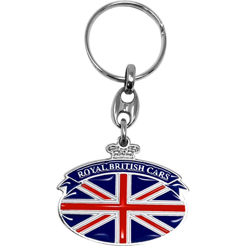 Portachiavi per Auto Royal British Car in Metallo, 45 mm