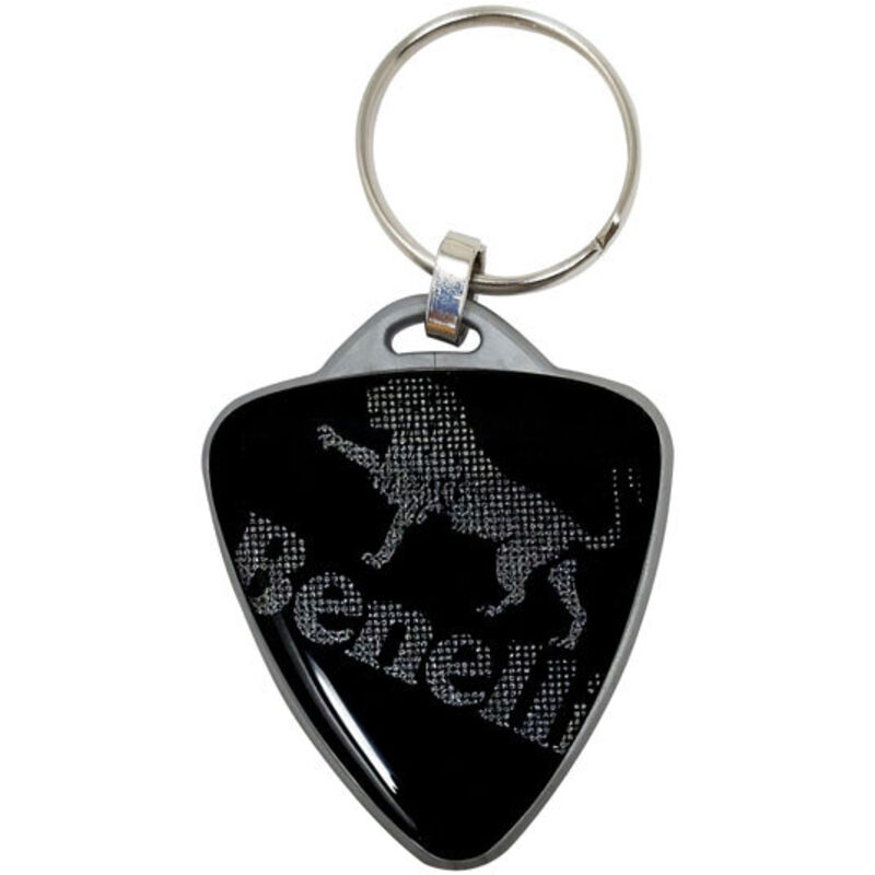 Portachiavi per Moto Benelli Scudetto - Colore: ARGENTO