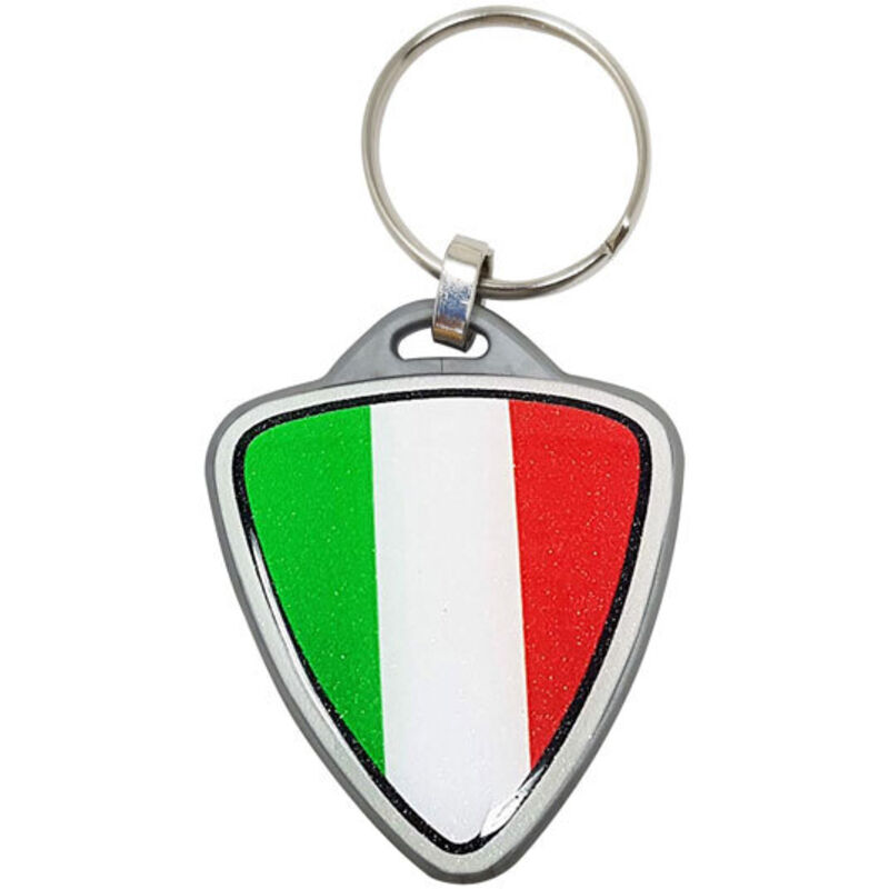 Portachiavi per Moto Italia Scudetto - Colore: ARGENTO