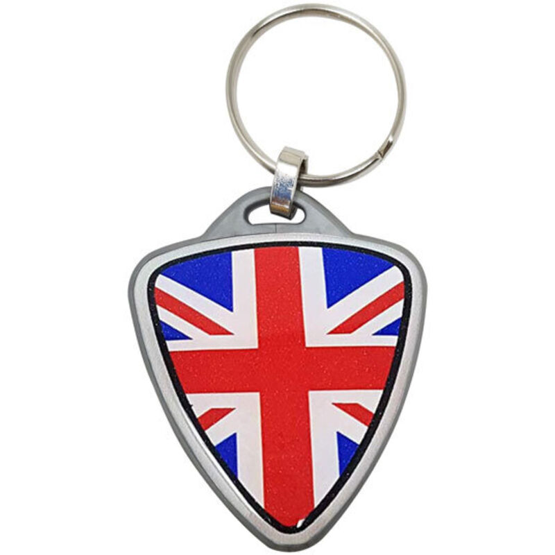 Portachiavi per Moto Union Jack Scudetto - Colore: ARGENTO