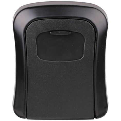 Portachiavi - Portachiavi da parete con codice esterno, portachiavi resistente alle intemperie, portachiavi resistente per chiavi, tessere, alluminio, nero