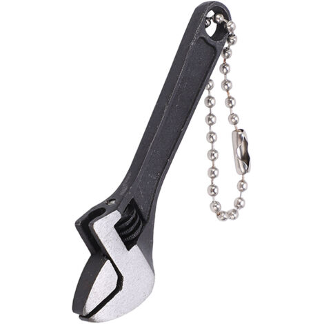 Portachiavi professionale portatile regolabile in acciaio zincato FOREHILL, mini chiave ad alta durezza per uso domestico e industriale, 2,5 pollici/6,35 cm, nero