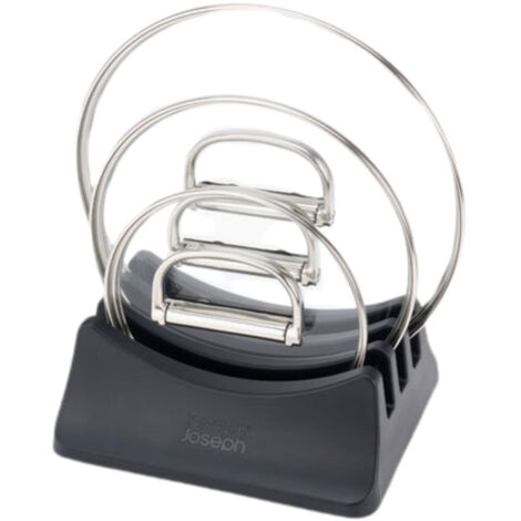 Portacoperchi, Joseph Joseph, Space 3-Lid Storage Stand, organizzatore di coperchi, facile accesso, antiscivolo, blu
