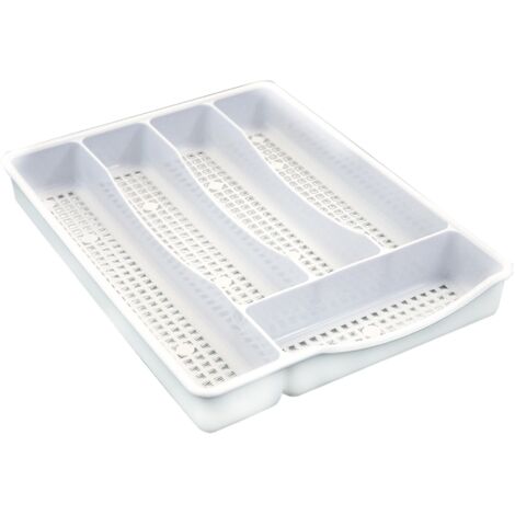 Portacubiertos calado de 5 compartimientos 21190 DENOX- FAMESA Blanco