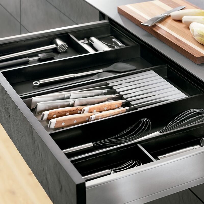 

Blum - Portacuchillos Ancho 186 Ambia-Line Blu m R/Zc7M0200 - Antracita / Inox
