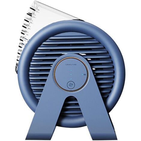 Portadocumenti personale a circolazione d'aria, ricaricabile tramite USB, 17 x 13 x 10 cm, per biblioteche, blu