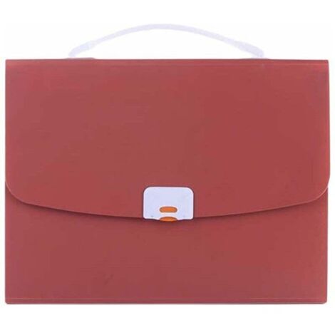 Portadocumenti tascabile formato A4, organizer per documenti aziendali, borsa portaoggetti, cartella portaoggetti, organizer per studenti, portadocumenti per esami, confezione rossa