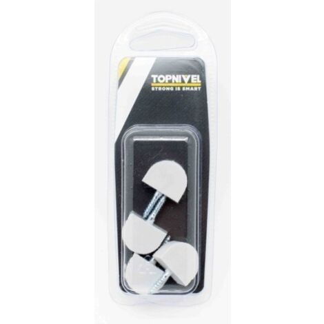 Portaestante Soporte 20X15Mm Balda Nivel Blanco Vitrina  4 Pz