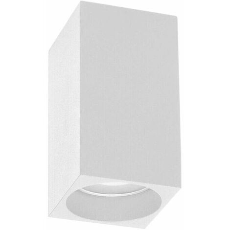 Portafaretto Da Soffitto In Gesso Attacco Gu10 Porta Faretto A Cubo Bianco