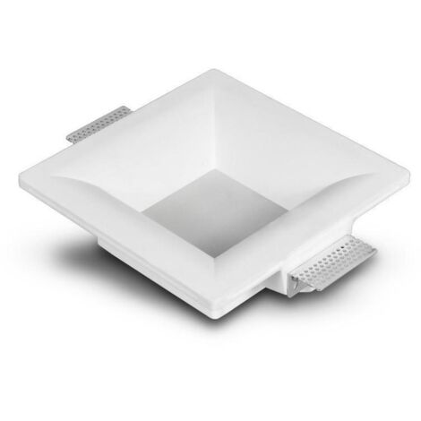 Portafaretto Downlight Integrazione Cartongesso LED Quadrato 9W Foro 223x223 mm UGR17 2700K Bianco Caldo