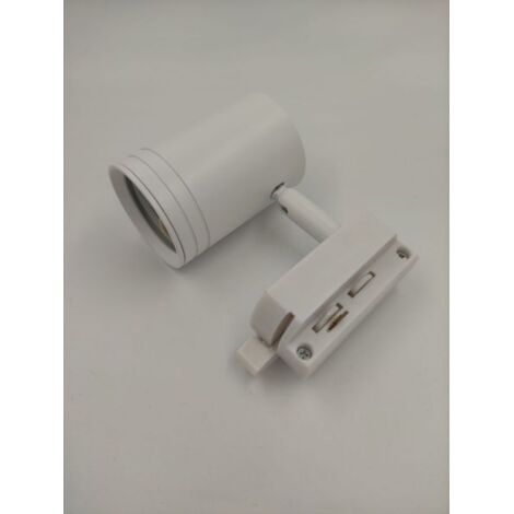 Portafaretto Faretto GU10 Bianco per Binario Monofase P26-GU10-B