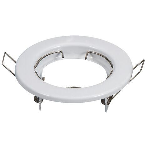 Portafaretto GU10 / MR16 da incasso 80mm Bianco Rotondo Confezione 2pz Aigostar