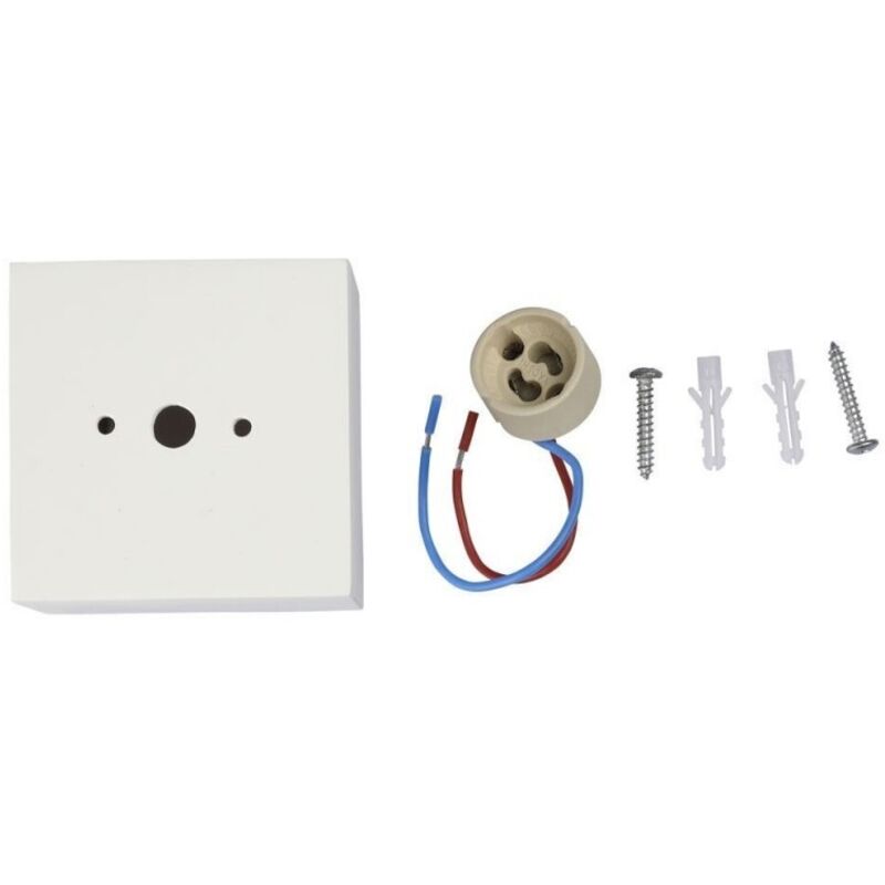V-tac Vt-716sq Gips-led-strahler Für Deckenmontage Quadratisch Für Gu10 / Gu5, 3-lampen Weiß – Sku 3666