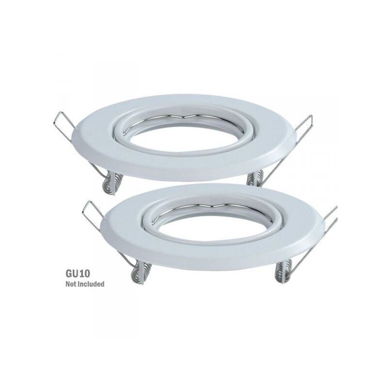 V-tac - 2 pz Porta Faretti Led GU10 MR16 Rotondo