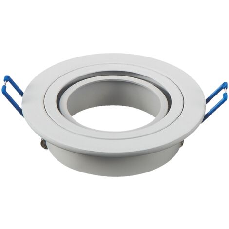 Portafaretto orientabile GU10 / MR16 da incasso 91mm Bianco Rotondo Aigostar